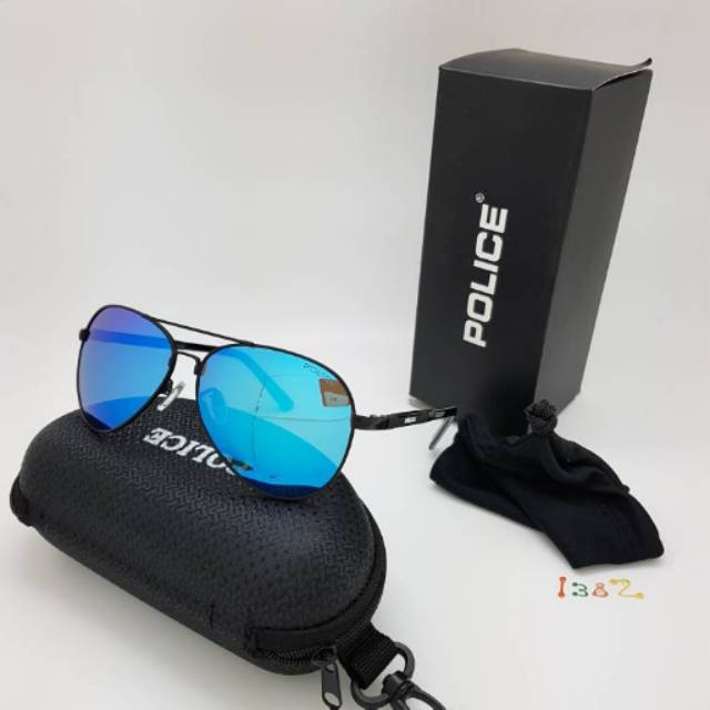 KACAMATA FASHION POLICE 1382 POLARIZED FULLSET GRADE AAAA