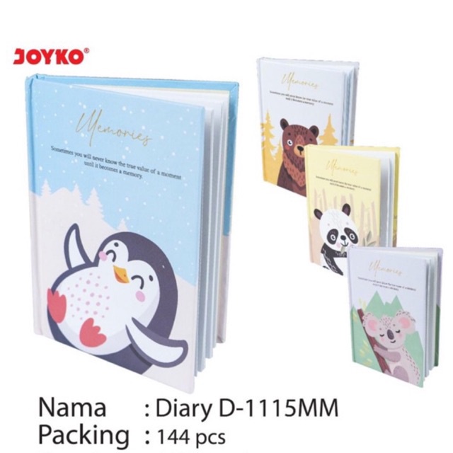 

Diary A6 / Notebook Lucu / Agenda D-1115MM Joyko Joyart isi 54 lembar