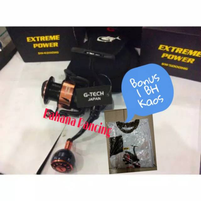 REEL PANCING G- TECH EXTREME POWER SW 2000, 3000 & 4000