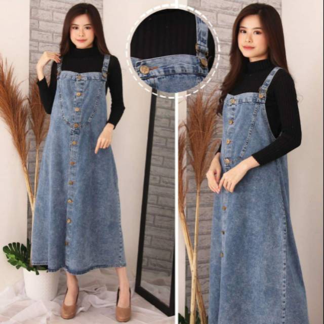 Baju Tunik Jeans Wanita