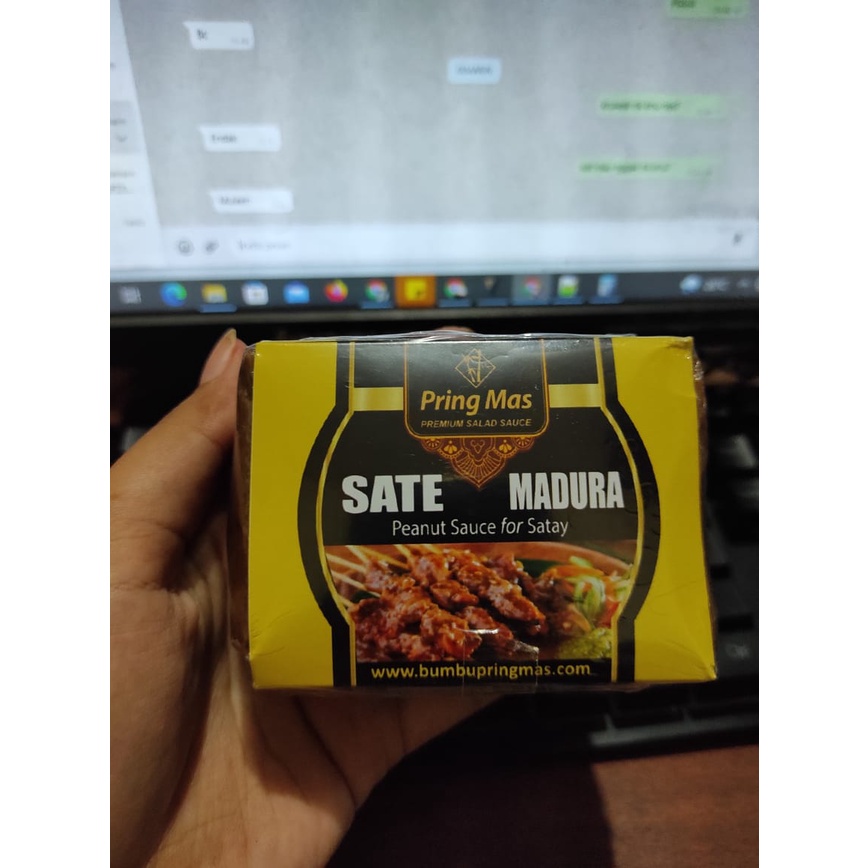 

Pring Mas Saus Kacang Sate Madura 180 gram - Halal MUI