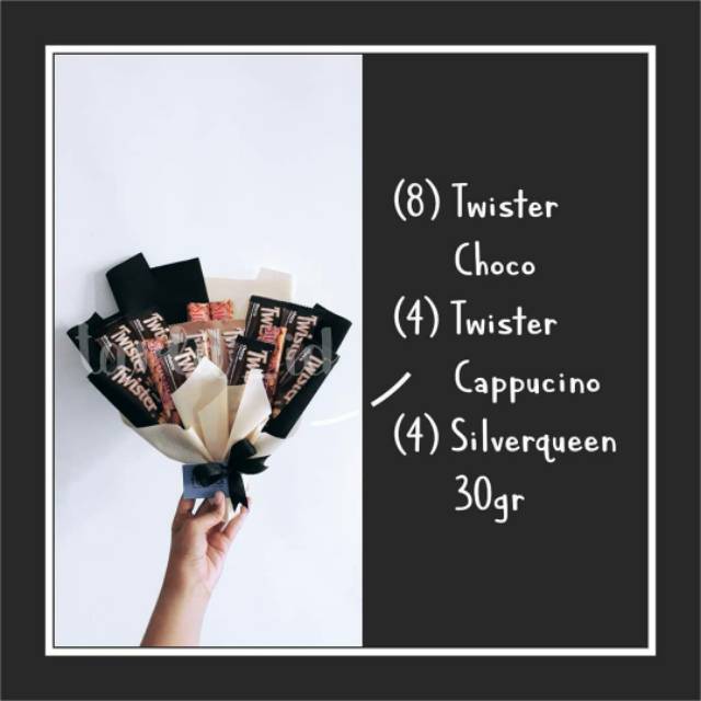 

Buket Twister 62ribu/Kado Coklat/Silverqueen