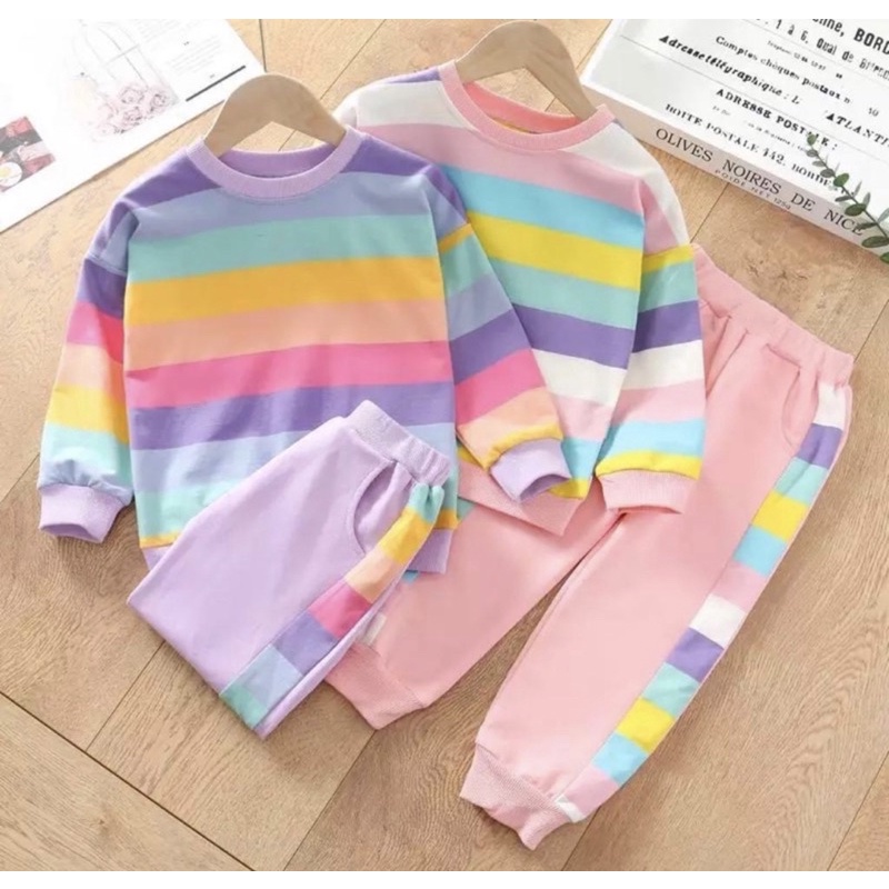 PROMO setelan sweater anak perempuan 1-5 tahun terbaru grosir