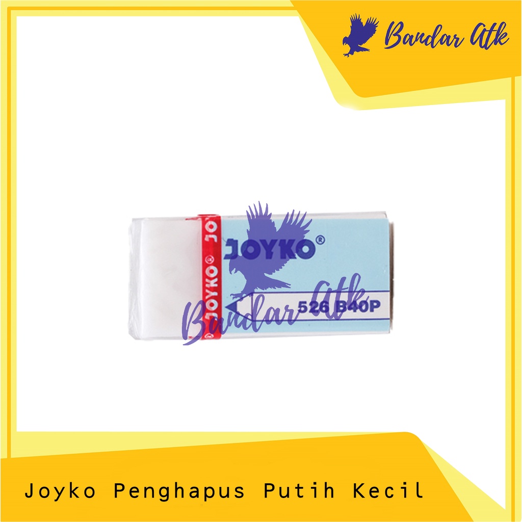 

Penghapus Joyko Kecil Putih Eraser 526 B40BP ECER [1 PCS]