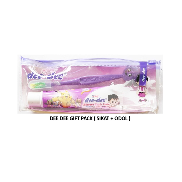 Dee Dee Gift Pack Toothbrush and Toothpaste / Sikat Gigi + Pasta Gigi Anak