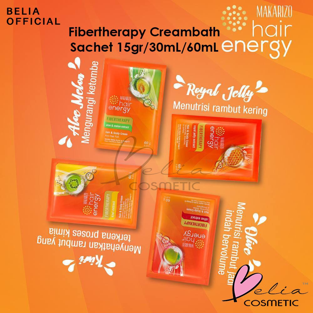 MAKARIZO Hair Energy Creambath Sachet 15 30 60 mL | Fibertherapy