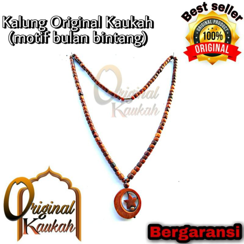 Kalung Kaukah Asli Bulan Bintang