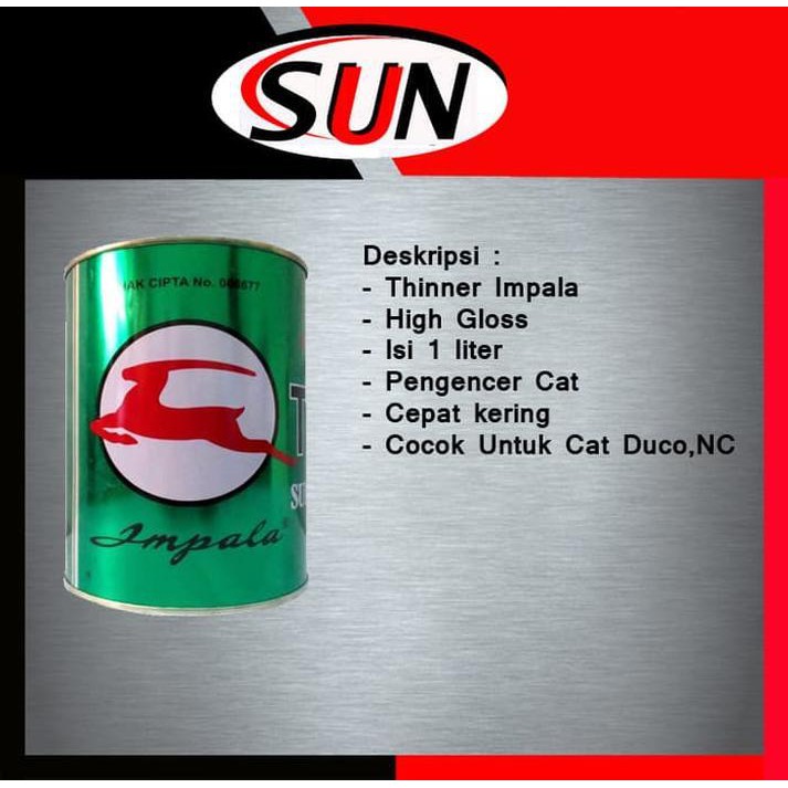 

Thinner Pengencer cat minyak besi Kayu Impala 1 Liter tools