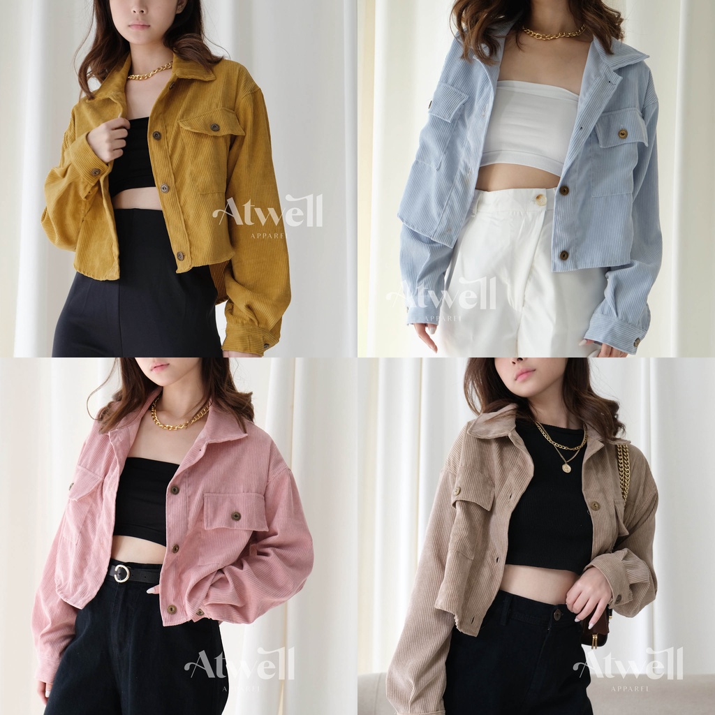 Moza Crop Corduroy Outer