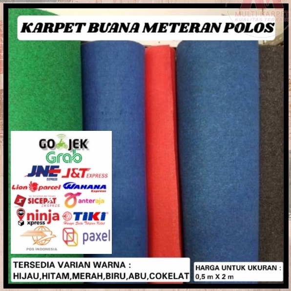 KARPET MURAH DEKORASI PANGGUNG KARPET BLUDRU KARPET POLOS KARPET MASJID KARPET POLOS METERAN KARPET 