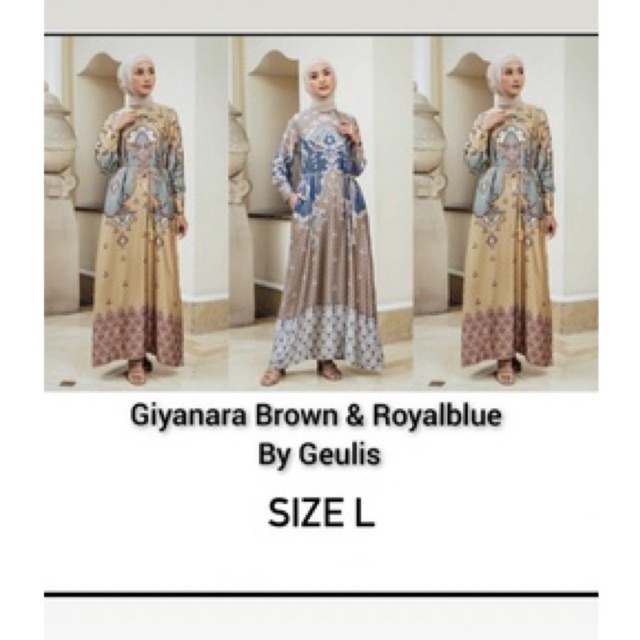 Ready GIYANARA DRESS GEULIS BROWN