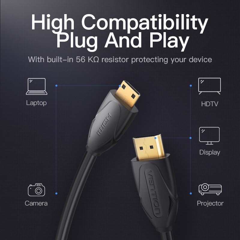 KABEL HDMI MINI TO HDMI MALE 1080p -VENTION