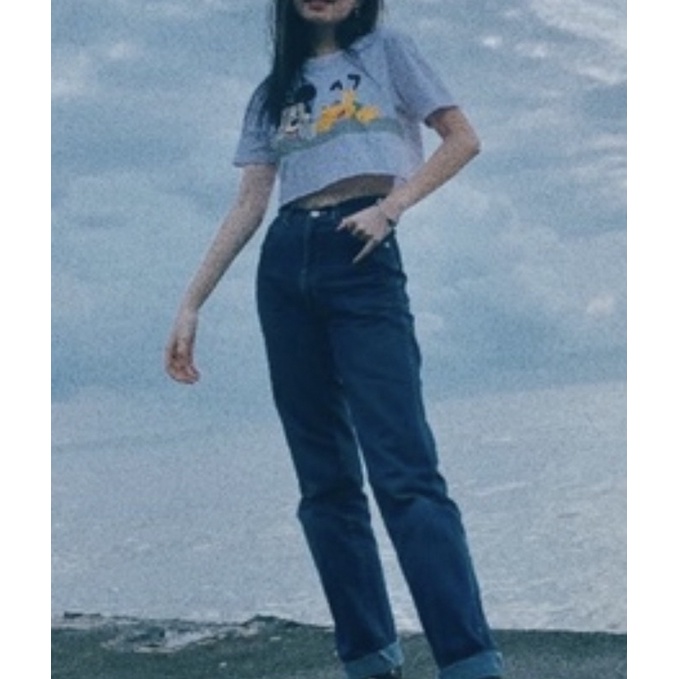 Thrift Crop top/ tank top/ denim/ outer/ long sleeve