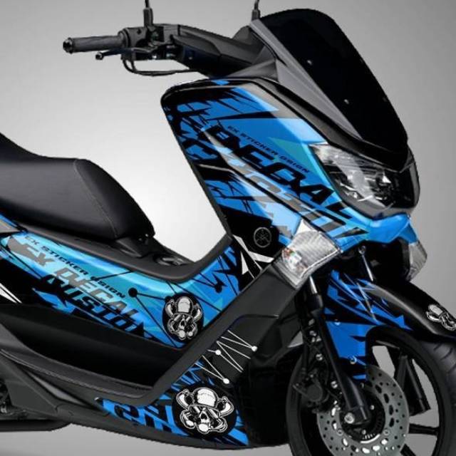 Decal sticker new nmax biru full
