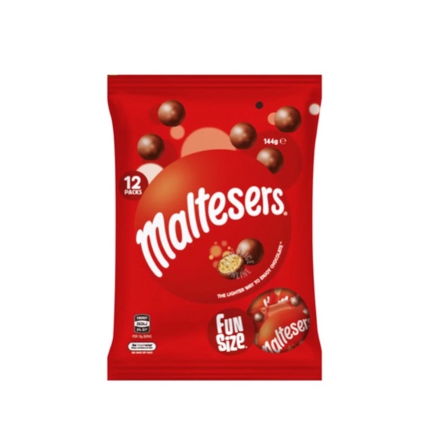 Jual Maltesers Australia Fun Size Milk Chocolate Coklat 12 Pack x 12g