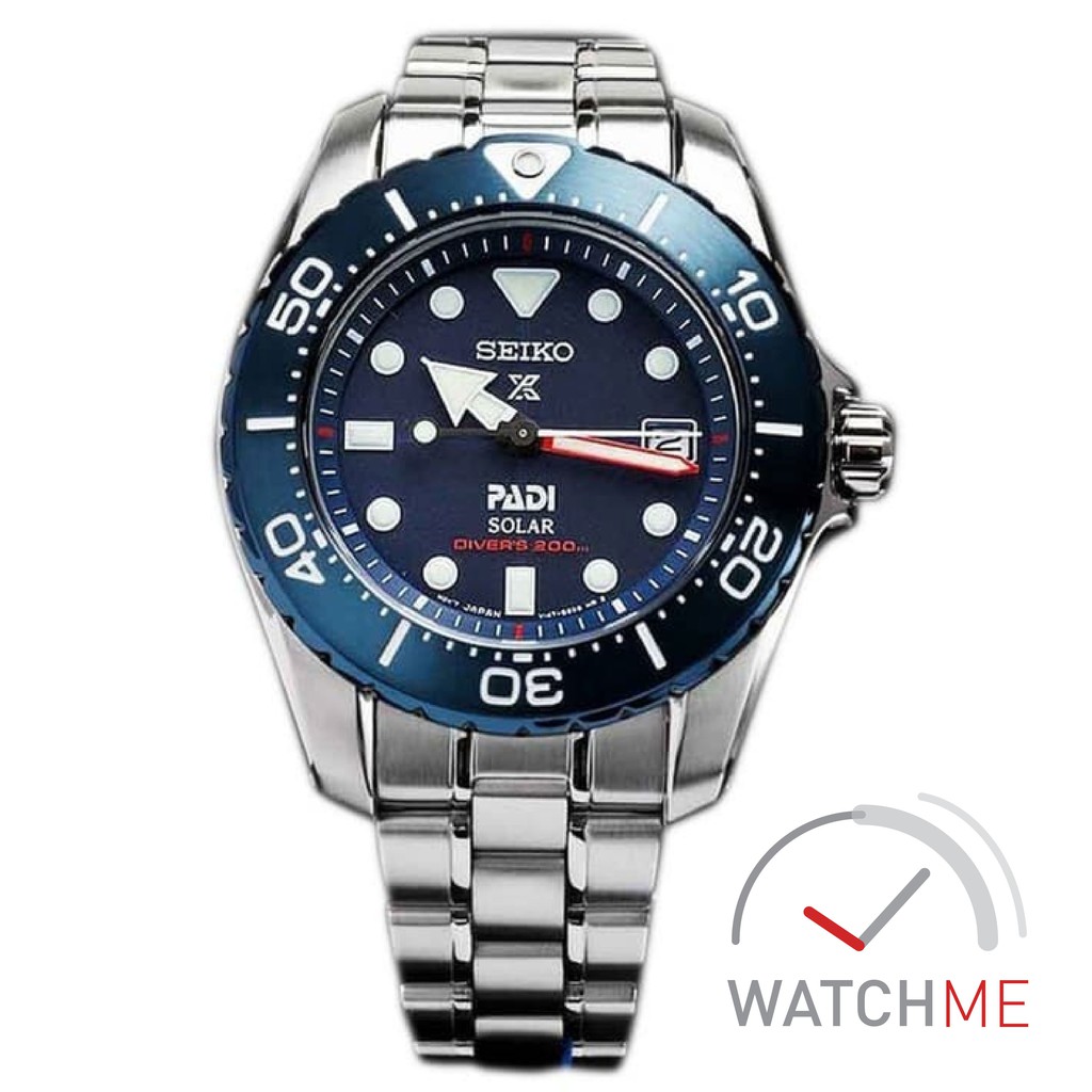 Seiko Prospex SBDN035J Solar PADI Titanium Blue Dial Titanium Strap Blue Original Bergaransi