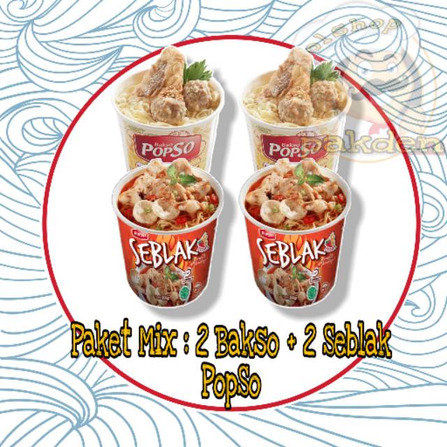 

PAKDEN SEBLAK BAKSO CUP POPSO PAKET 4 CUP / BAKSOSERUPUT / SEBLAKBANDUNG / OLSHOPPAKDEN