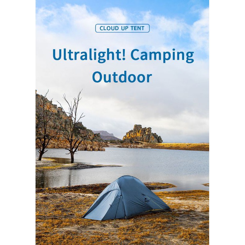 TENDA CLOUD UP 2X 15D NATUREHIKE NH17T001-T  ORIGINAL