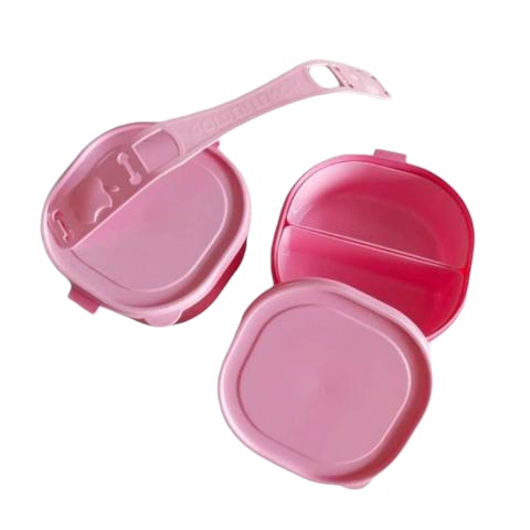 RANTANG PIKNIK - RANTANG ANAK GOLDEN LEMON - RANTANG PLASTIK SUSUN 2 MURAH - RANTANG IMUT - RANTANG 