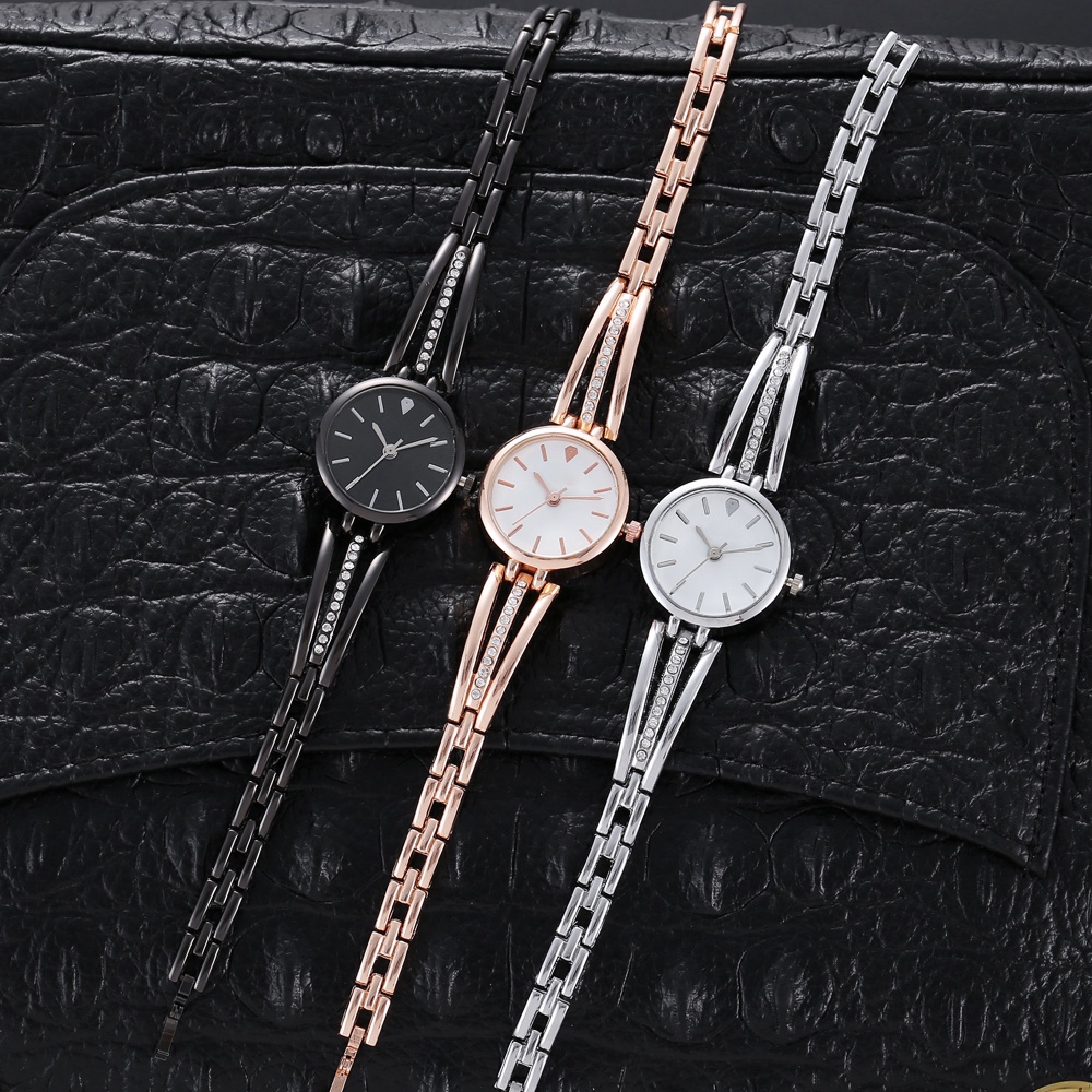 COD Jam Tangan Wanita Analog Free Baterai Rantai Belimbing Casual Couple  Murah Premium W181