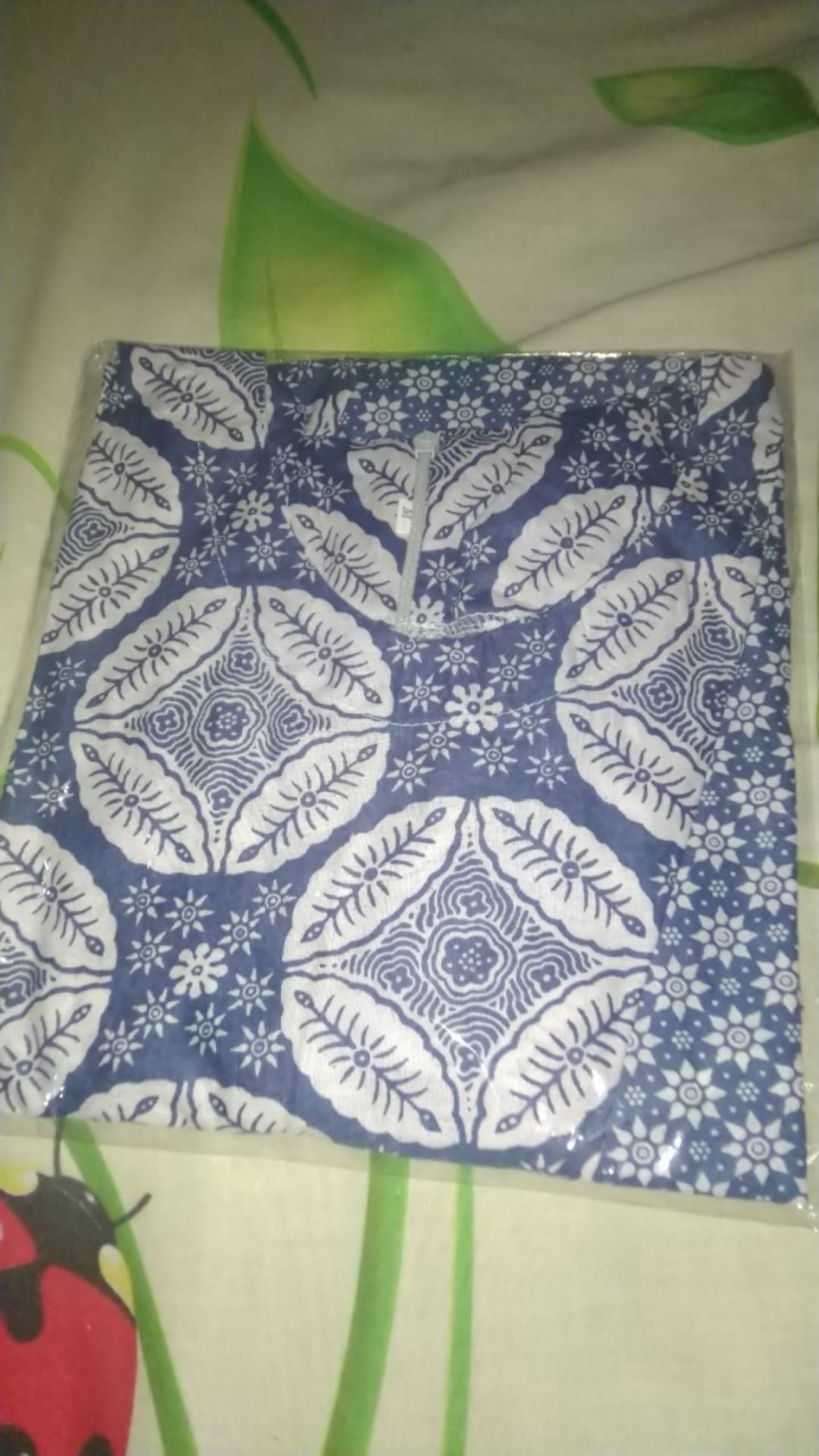 Tey-17 Batik Wanita Asj Sa Hrb026 Kenongo Kemeja Tosca Pendek