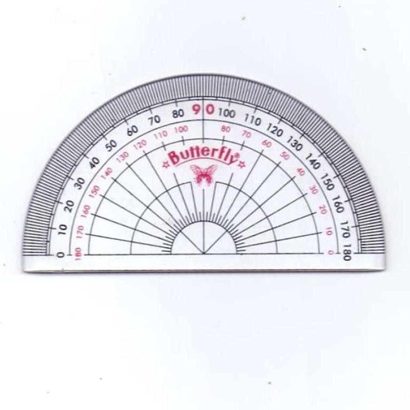 

Butterfly Penggaris Busur 6A 180 derajat Transparant