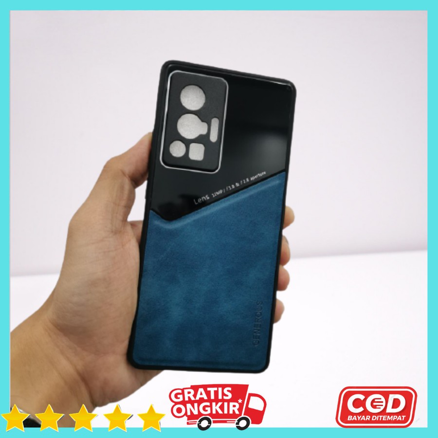 PREMIUM CASE VIVO X70 PRO CASE LEATHER GLASS - VIVO X70 PRO