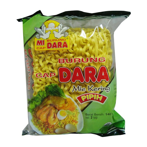 

Burung Dara Mi Kering Pipih 140G