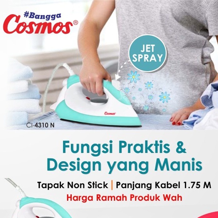 Cosmos Setrika Non Stick Soleplate CI 4310 N