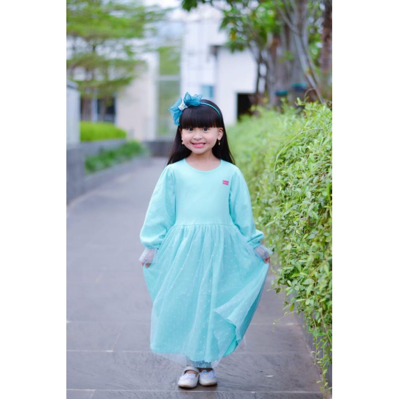 GAMIS TULE DOTY DAILY FLOWKIDS 2-10T // BISA COD