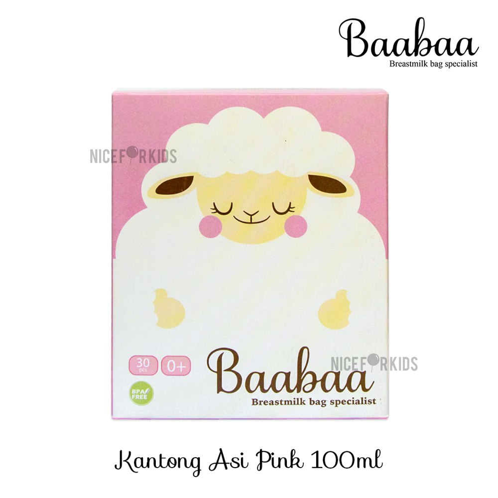 BaaBaa Breastmilk Storage Plastik Kantong Asi 100ml Kantung Plastik Penyimpanan Asip Murah BPA Free