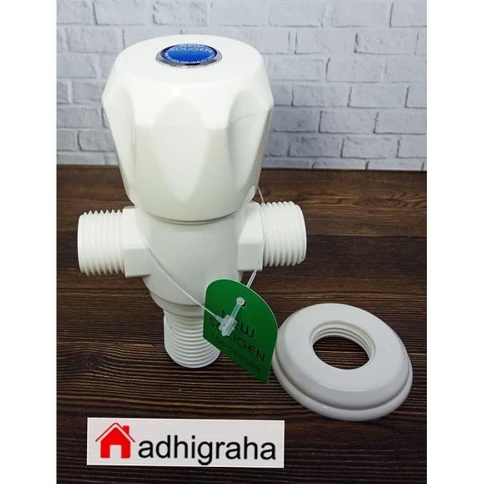 Kran Stop Shower Pvc 1/2" Double Belimbing Soligen S18