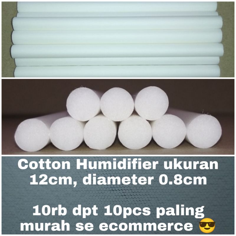 (5gr) Refill Cotton Busa Gabus Filter Kapas Humidifier Diffuser - Pembelian Kelipatan 10pcs