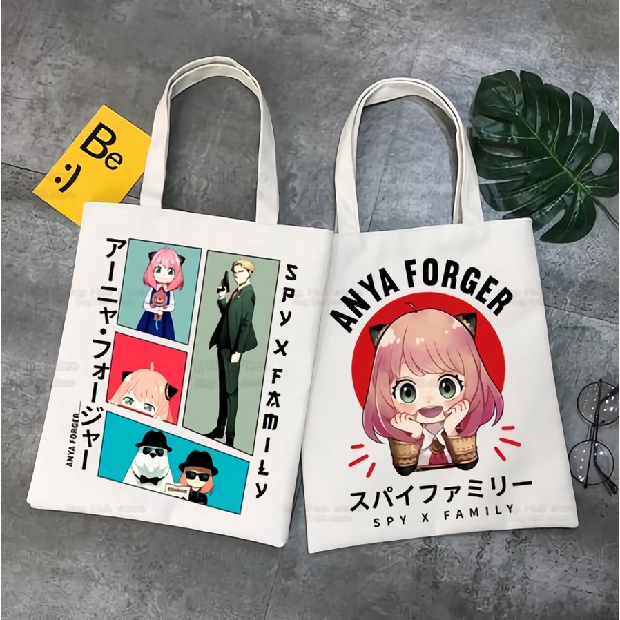 Totebag Anya Spy x Family Cream Anime Manga Premium