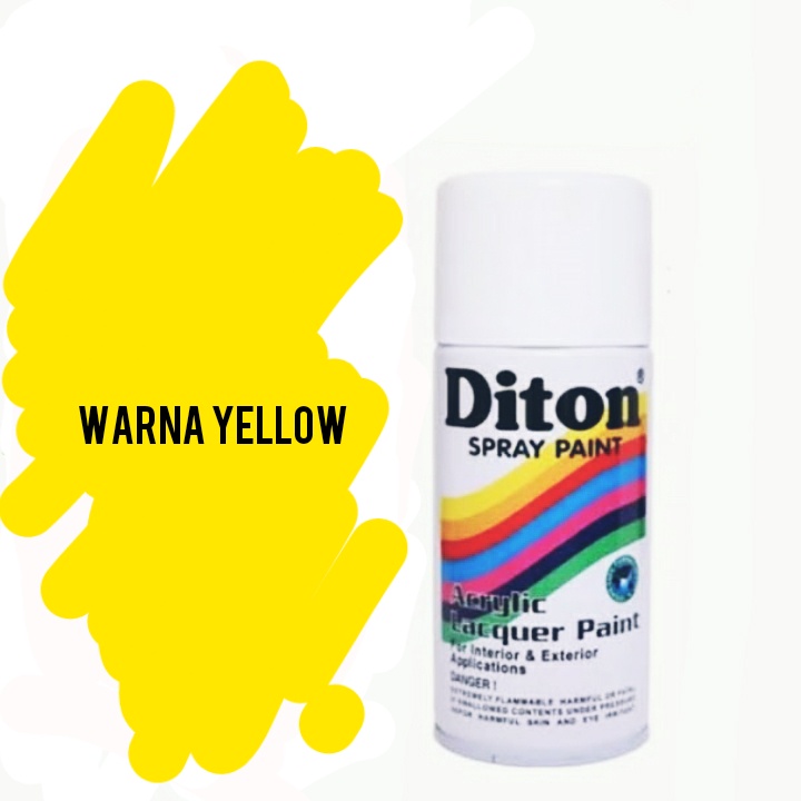 cat semprot pilok pilox diton 300cc warna yellow kuning muda kuning tua kuning glosy Metallic metallik 300cc