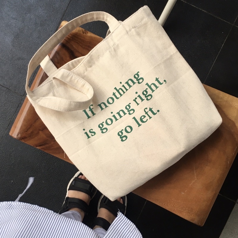 Go Left ToteBag | WhatInside.Ltd