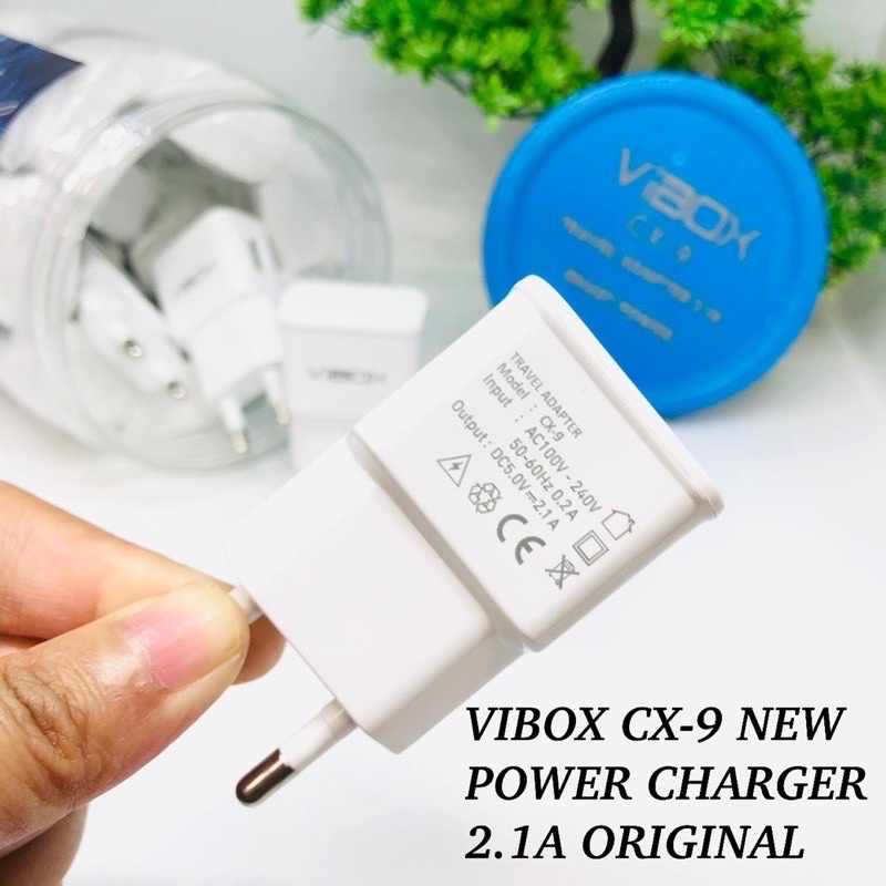 PROMO PER 1PCS TRAVEL ADAPTER VIBOX CX9 2.4A