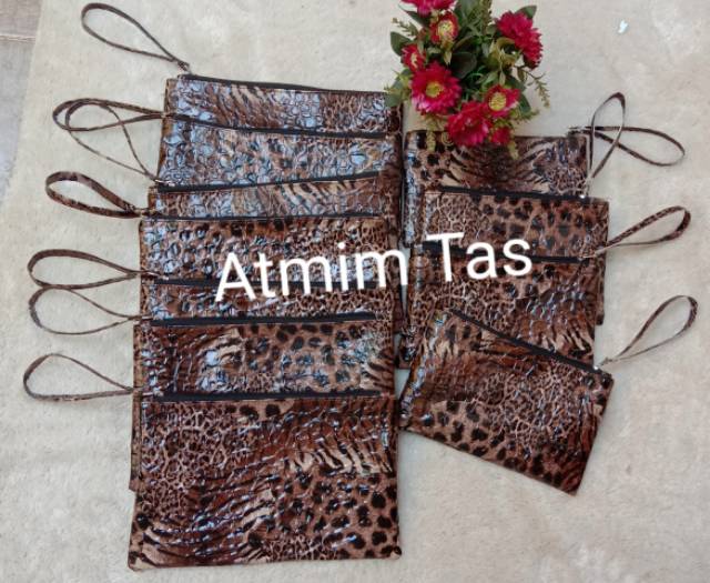 Clutch leopard / cluth macan, Grosir boleh mix motif, ada 6 motif/ dompet macan/dompet leopard/ Dompet wanita