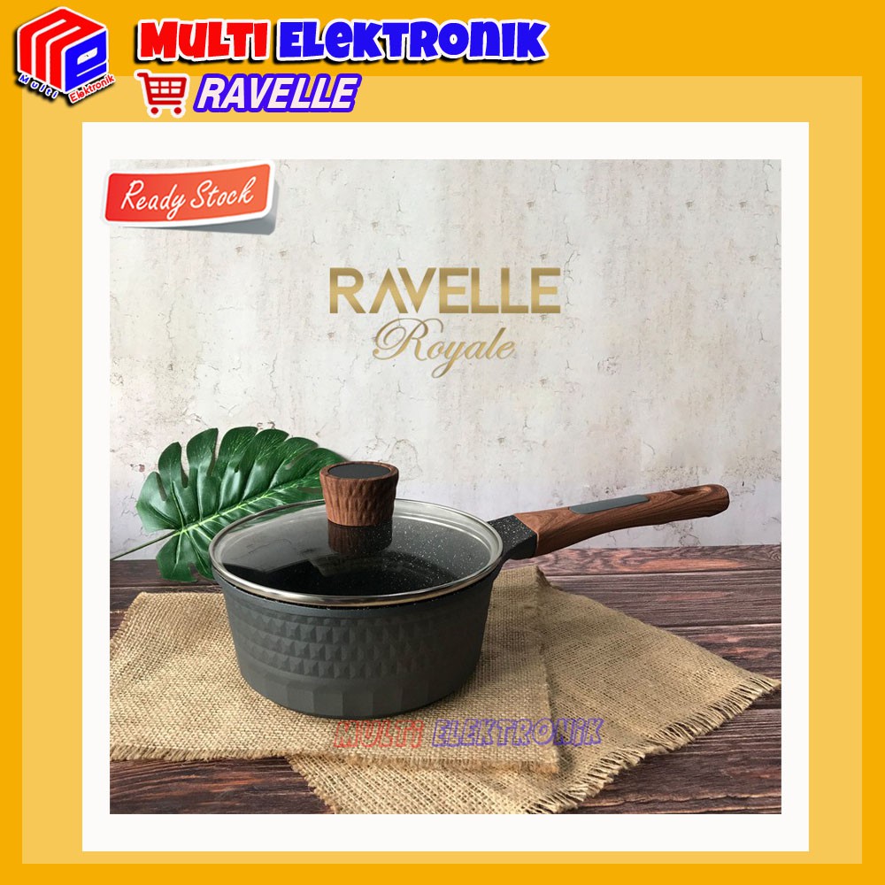 Ravelle Royale - Sauce Pan 18cm With Lid 1.8l - Sauce Pan Dengan Tutup