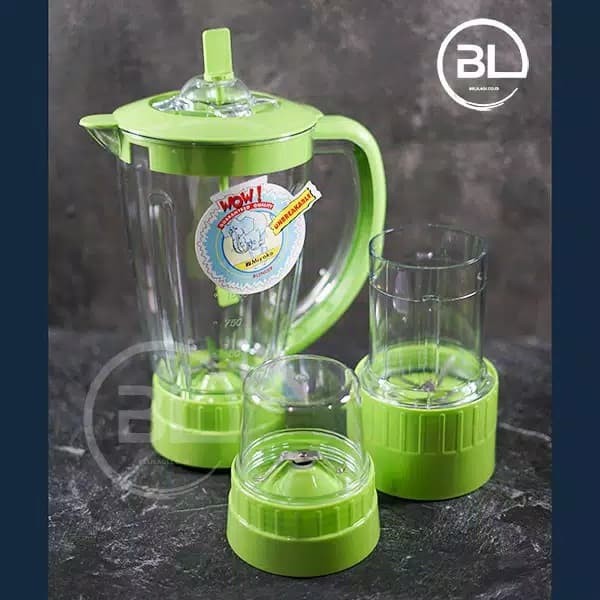 MIYAKO Blender Plastik 1,5 Liter 3in1 BL 152 PF/AP - Garansi Resmi 1 Tahun