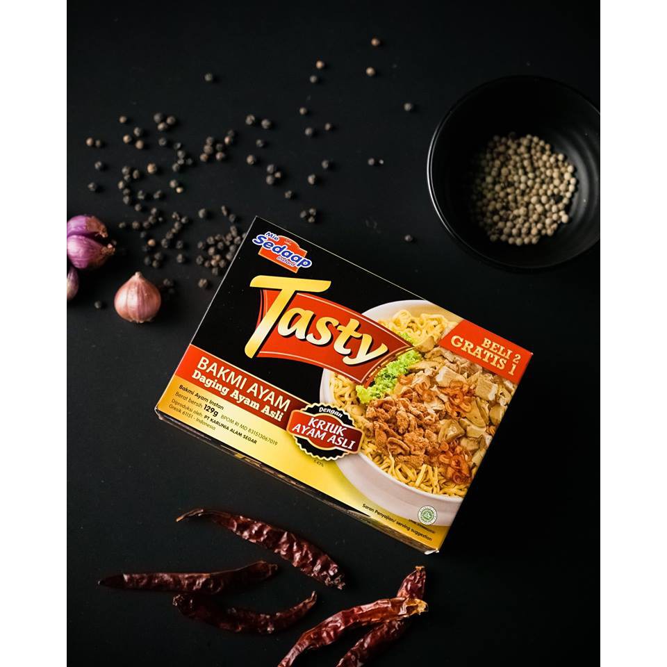 

Tasty Bakmi Ayam Geprek Matah 124gr Bakmie Ayam
