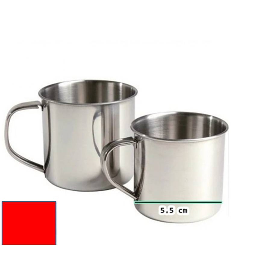 Mug Cangkir Gelas Stainless  Steel mini Coffee Tea Cups 