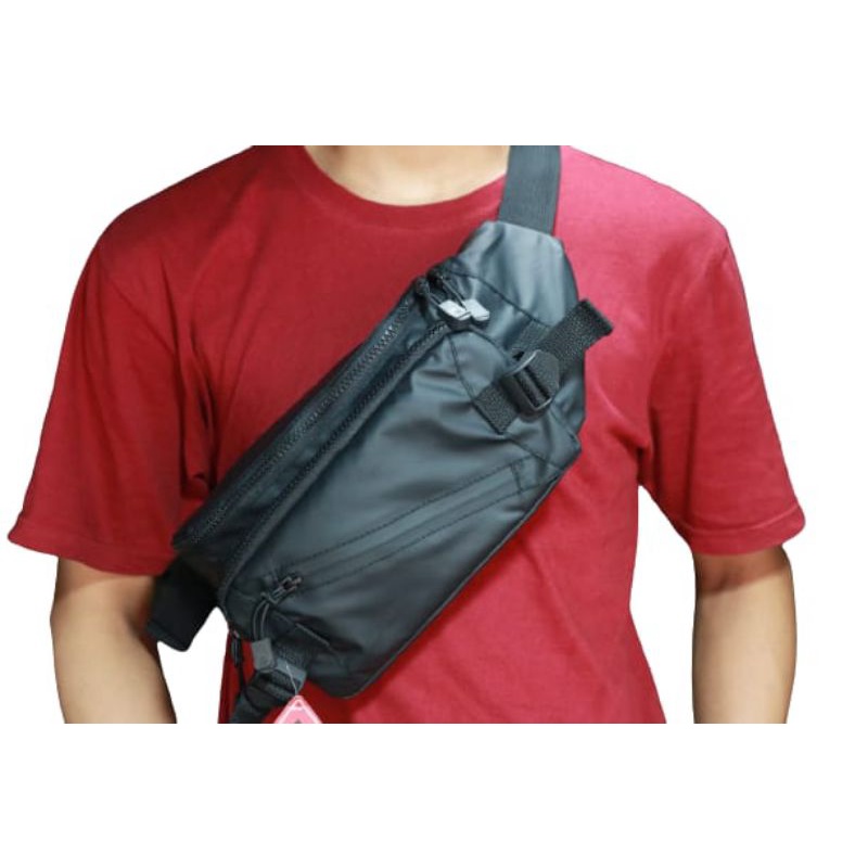 Tas Slempang Distro 100% ORIGINAL Waterproof anti air Gress / Waistbag ANTI AIR / Tas slempang Pria / Waisbag Pria