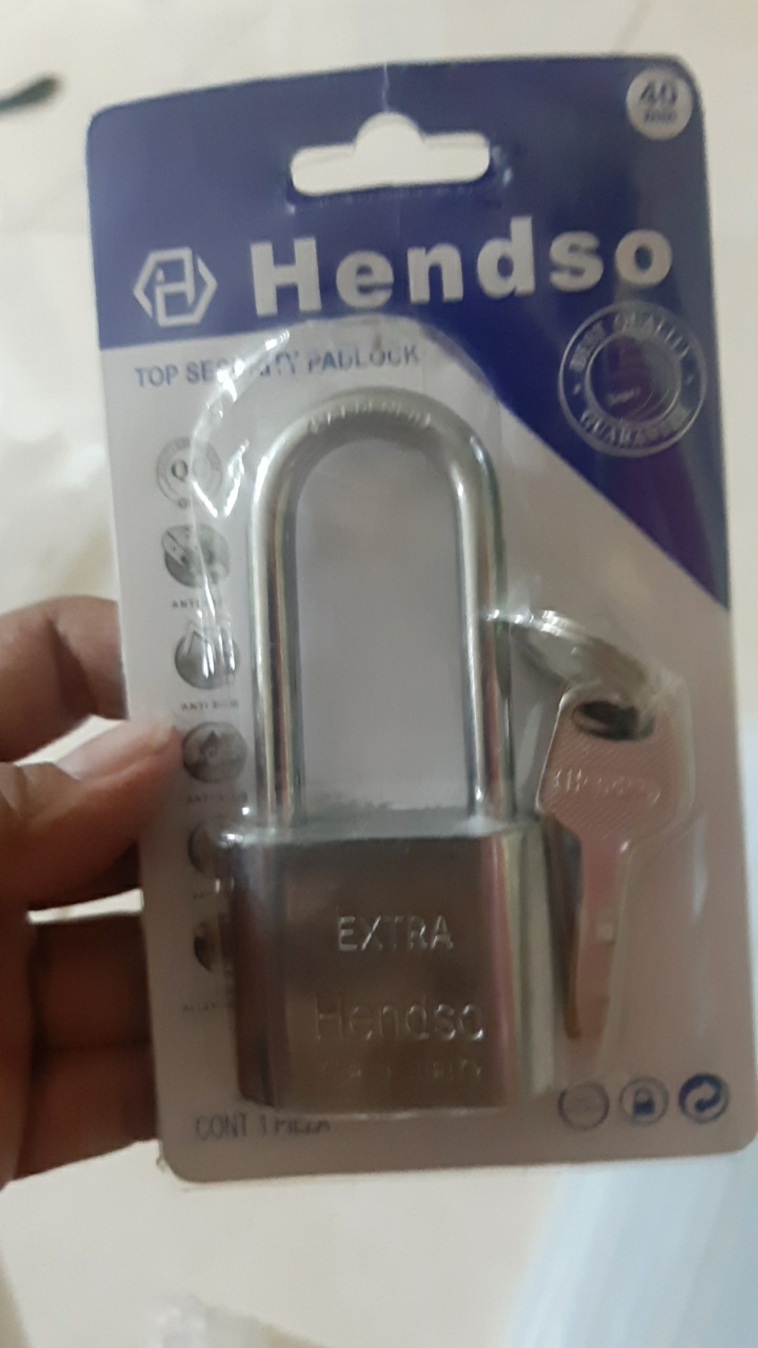 Gembok Putih Anti Rust Anti Maling Anti Cut