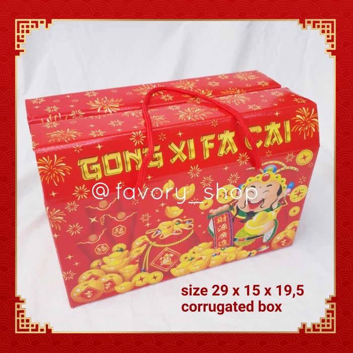 

Buruan Beli - Gable Box Imlek Auriga 1 / Box Packaging 4 Toples 500Gr / Hampers Cny