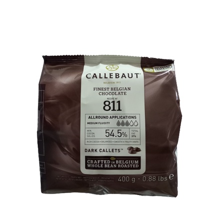 

Callebaut 811 Couverture Dark Chocolate 54.5% 400gr Made In Belgium