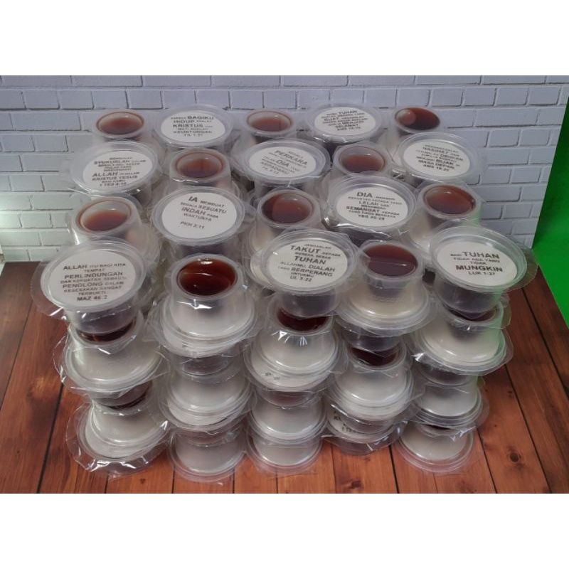 sirup minuman khusus perjamuan kudus + hosti ayat besar 100pcs