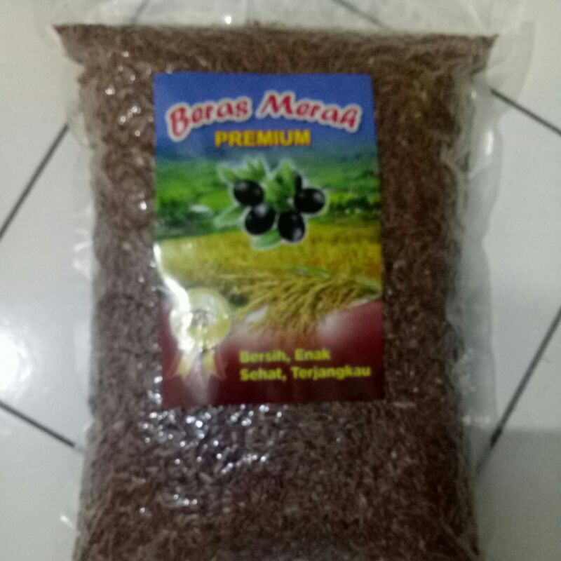 Beras merah 3 kg bersih, enak, sehat