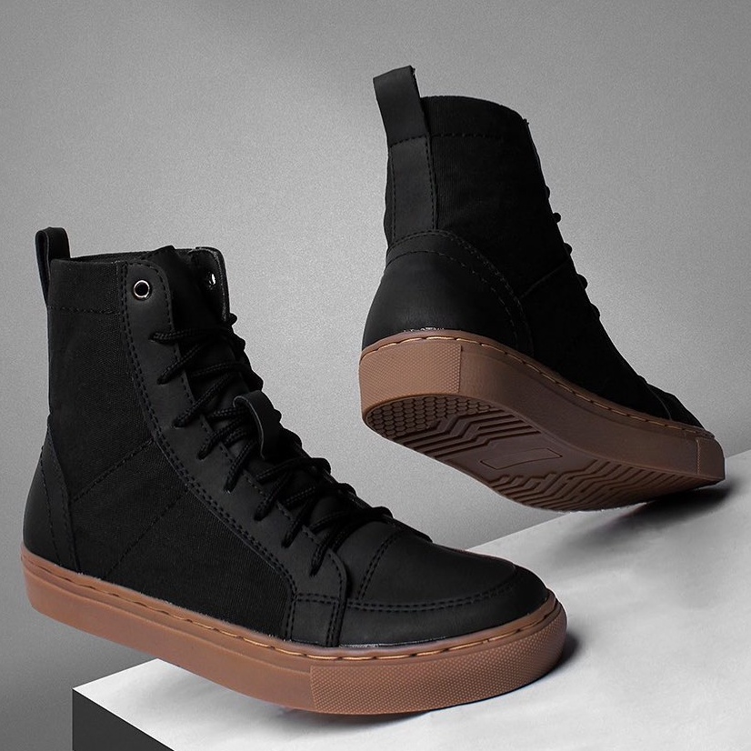 SENBERG BLACK |ManNeedMe x TRAGEN| Sepatu Boots Pria Casual ORIGINAL