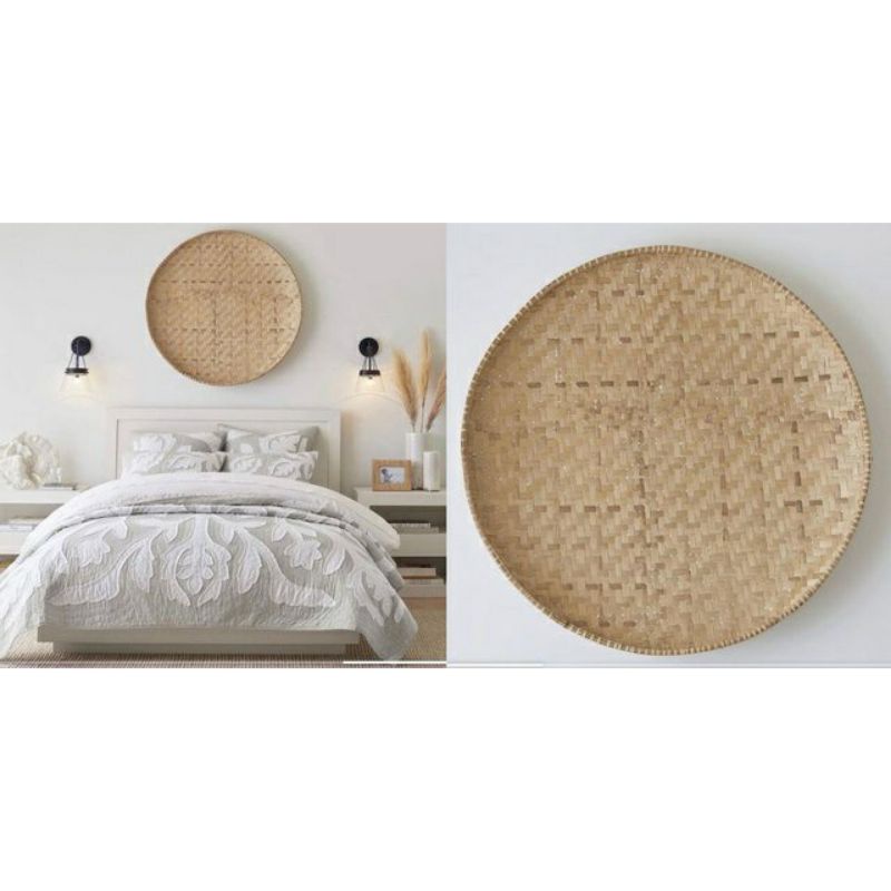 Round Bamboo wall art